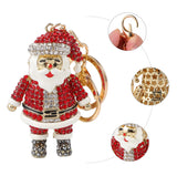 Christmas - Santa Rhinestone Keychain/Purse Charm (2 Color Options)
