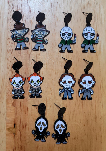 HALLOWEEN - The Scary Guys of Halloween Earrings (5 Different Choices)