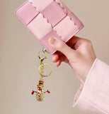 Christmas - Snowman Rhinestone Keychain/Purse Charm (3 Color Options)