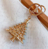 Christmas - Christmas Tree Rhinestone Key Chain/Purse Charm