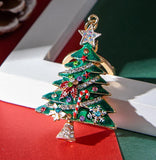 Christmas - Christmas Tree Rhinestone Key Chain/Purse Charm