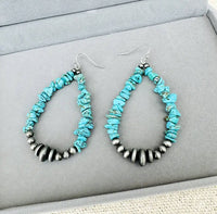 Western Turquoise & Navajo Pearl Necklaces with Coordinating Earrings