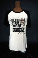 World of Cowboys Raglan Tee