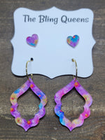 Mommy & Me Acrylic Spring Earrings