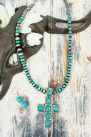 Avery Cross Western Necklace Set (Available in 2 Colors)