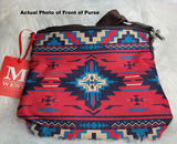 Montana West Aztec Canvas Crossbody ** Black/Coffee - NEW PRINT