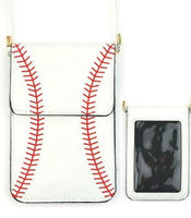 Baseball Cell Phone Crossbody Bag/Purse