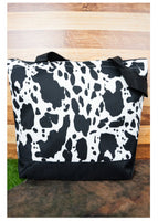 Deja Moo Tote Back (Black Cow)