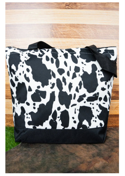 Deja Moo Tote Back (Black Cow)