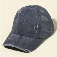 CLEARANCE - Pony Tail Hats - Assorted Colors & Prints