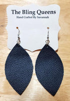 Leaf Genuine Leather Earrings