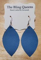 Leaf Genuine Leather Earrings