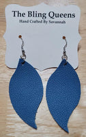 Wave Geniune Leather Earrings