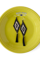 Broken Bow Earrings ** SILVER/BLACK
