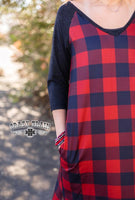 CLEARANCE - Cabin Ragland Maxi ** Buffalo Plaid - Last 1