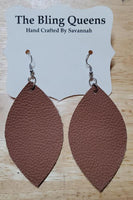 Leaf Genuine Leather Earrings