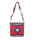 Montana West Aztec Canvas Crossbody ** Black/Coffee - NEW PRINT