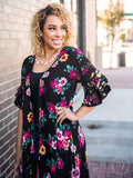 CLEARANCE - Come Away With Me Floral Lace Duster