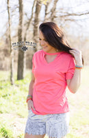 Coral Textline Top