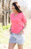 Coral Textline Top