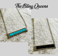 Western Stone Bar Necklaces (2 Colors Available)