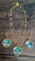 Bling Layered Necklace Set (Available in Gold Or Silver)