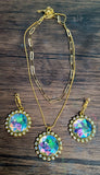 Bling Layered Necklace Set (Available in Gold Or Silver)