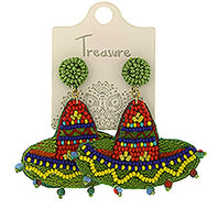 Sombrero Seed Bead Earrings (2 Colors Available)