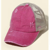 CLEARANCE - Pony Tail Hats - Assorted Colors & Prints