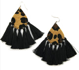 Leopard Tassel Earrings (2 Colors Available)