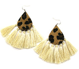 Leopard Tassel Earrings (2 Colors Available)