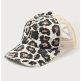 CLEARANCE - Pony Tail Hats - Assorted Colors & Prints