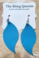 Wave Geniune Leather Earrings