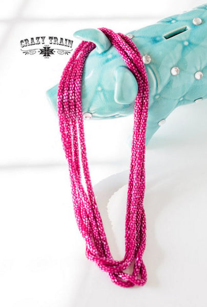 Magenta ** Loopty Loo Necklace