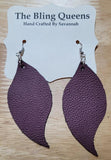 Wave Geniune Leather Earrings