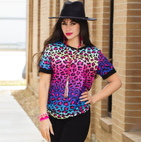Multicolor Leopard Print Top
