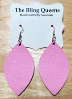 Leaf Genuine Leather Earrings