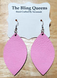 Leaf Genuine Leather Earrings