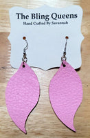 Wave Geniune Leather Earrings