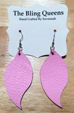 Wave Geniune Leather Earrings