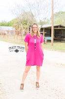 CLEARANCE - Pretty in Pink Pocket Dress - Last 2