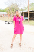 CLEARANCE - Pretty in Pink Pocket Dress - Last 2