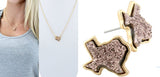 Texas Necklace & Earrings Set