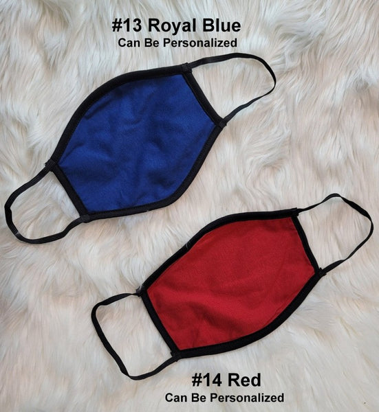 Blue or Red Face Mask