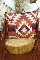 Sante Fe Fringe Crossbody/Clutch (Assorted Prints/Colors)