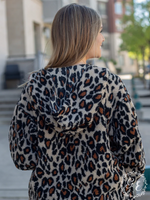 Wrap Me Up Wrap Jacket With Hoodie (Leopard)