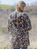 Wrap Me Up Wrap Jacket With Hoodie (Leopard)