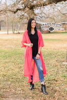 Short Round Coral Duster