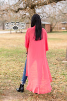 Short Round Coral Duster