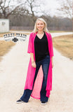 Short Round Pink Duster